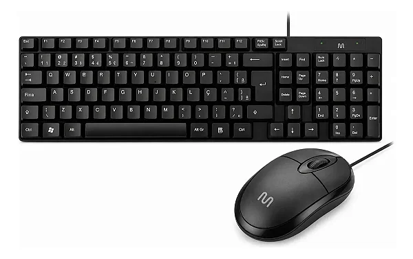 TECLADO E MOUSE COM FIO MULTILASER USB TC309