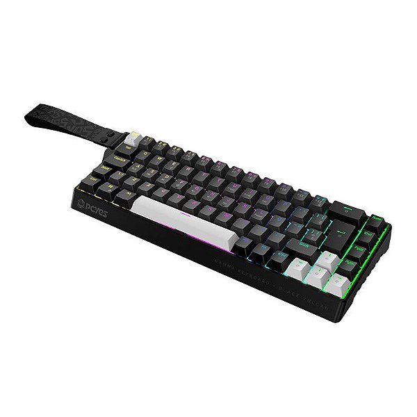 TECLADO MAGNETICO PCYES GAMMA BLACK VULCAN 800HZUSB RAPID TRIGGER 0,01MM LED-RGB PMGMBV