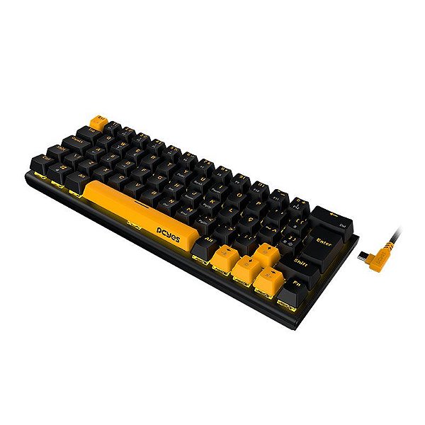 TECLADO MECANICO 60% PCYES KUROMORI - VOYAGER EDITION - SWITCH RED - KMVY60RD