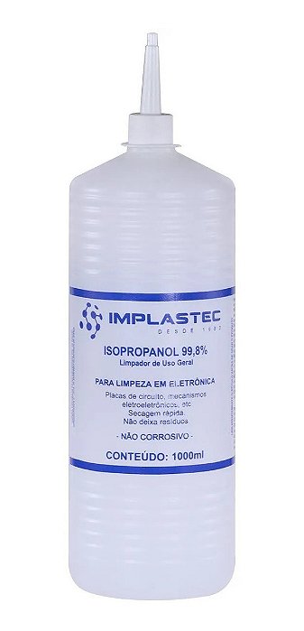 ISOPROPANOL 1 LITRO COM BICO APLICADOR