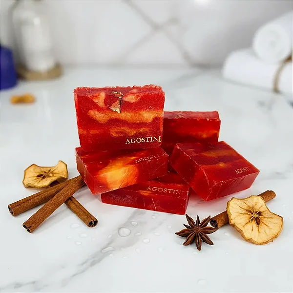 Sabonete Artesanal Maça com Canela