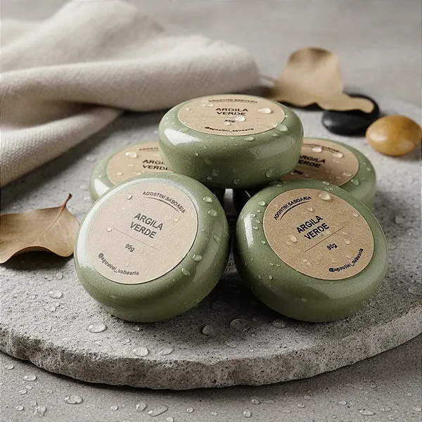 Sabonete Artesanal de Argila Verde