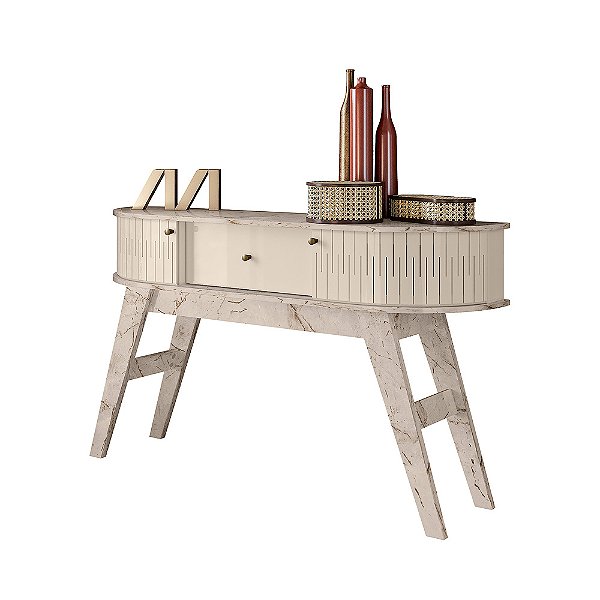 APARADOR ESTORIL CALACATA/OFF WHITE