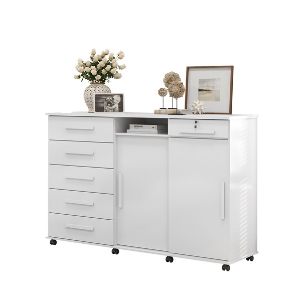 Cômoda Max 1,76 Branco Brilho