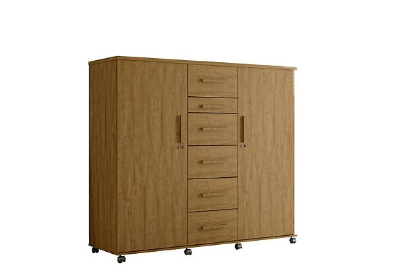 Cômoda Roupeiro Roma Amendoa 1,48