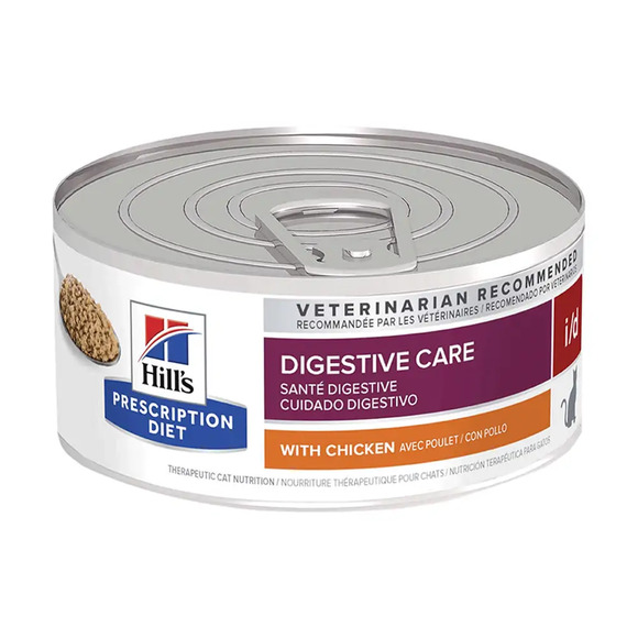 Ração Úmida Hills Prescription Diet I/D Gatos Cuidado Digestivo Frango e Vegetais 82 g