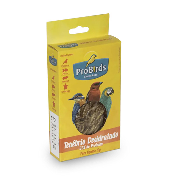 Larvas Desitradatas Tenébrio para Passáros ProBirds 15g