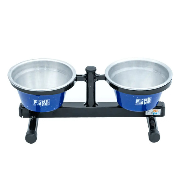 Comedouro Premium NF Pet Azul 500 ml