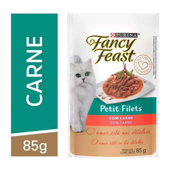 Ração Úmida Fancy Feast Petit Filet Carne 85 g
