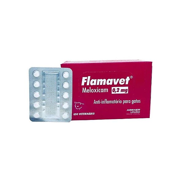 Flamavet Gatos 0,2 mg Blister com 10 Comprimidos