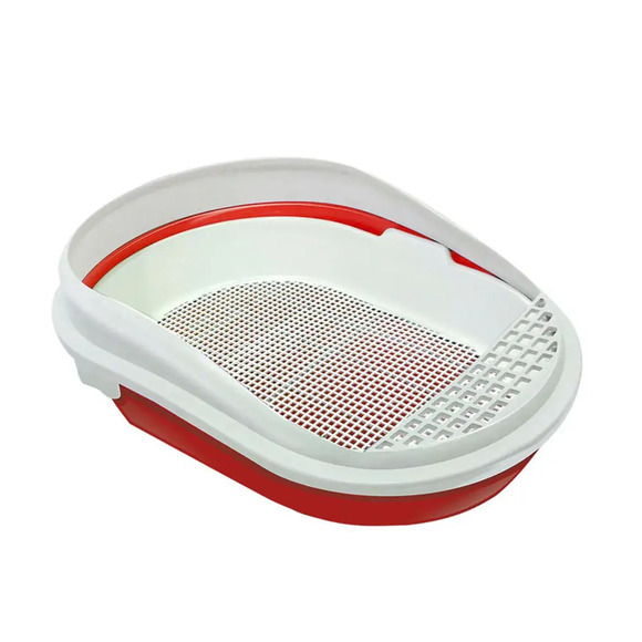 Bandeja Higiênica Furba Vermelha Furacão Pet Único