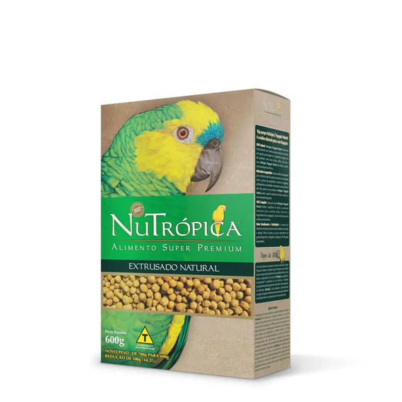 Ração Nutrópica Papagaios Natural 600 g