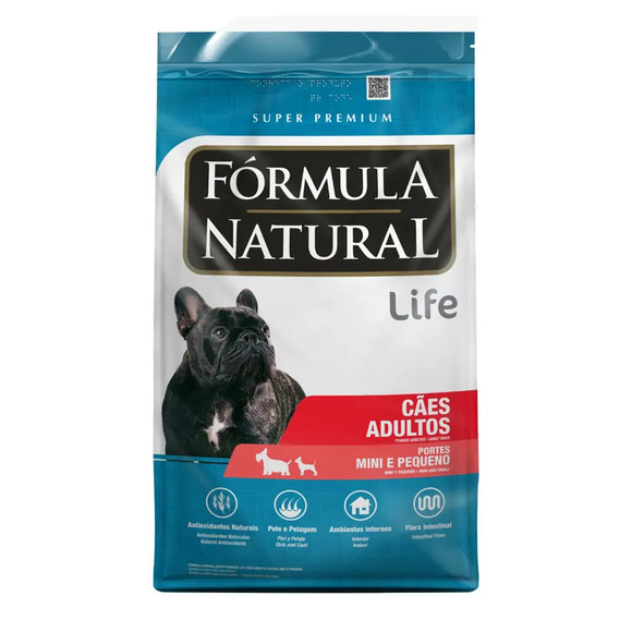 Fórmula Natural Life Super Premium Cães Adultos Mini e Pequeno 2,5 kg
