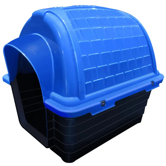 Casinha Plástica Iglu Furacão Pet Azul Nº 04