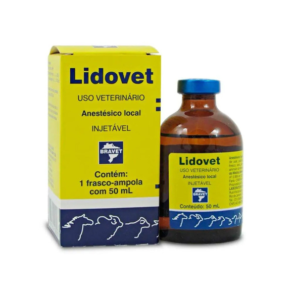 Lidovet Injetável 50Ml Único