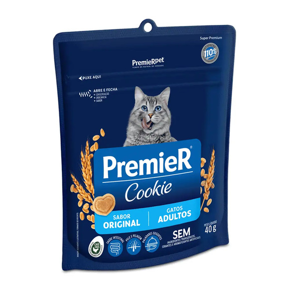 Cookie Premier Gatos Adultos Original 40 g