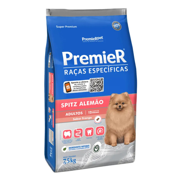 Premier Spitz Alemão Adultos 7,5 kg