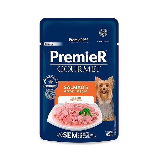Premier Gourmet Caes Ad Peq Porte Salm 85 G