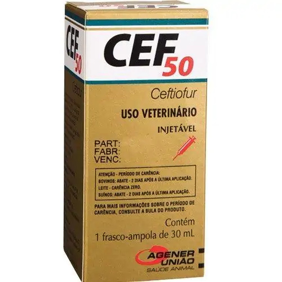 Cef 50Mg Injetável 100 ml