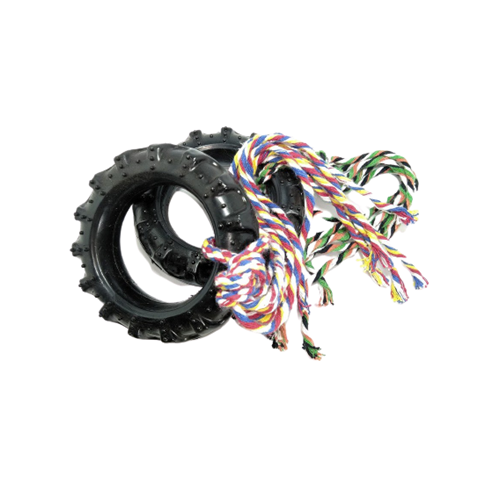 Brinquedo Pneu com Corda