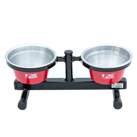 Comedouro Premium NF Pet Vermelho 500 ml