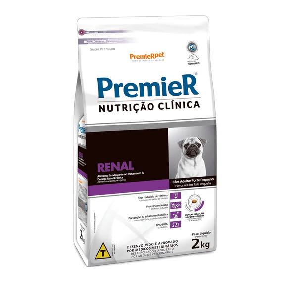 Premier Nutrição Clínica Renal Cães Adultos Raças Pequenas 2 kg
