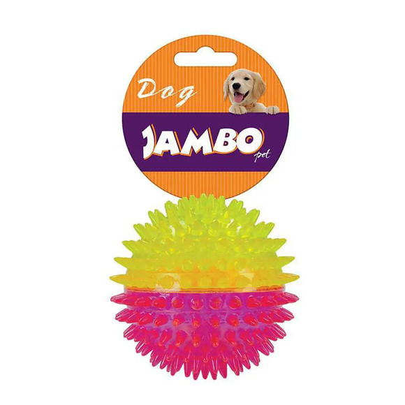 Bola Espinho Dual Color Jambo Rosa e Amarelo M