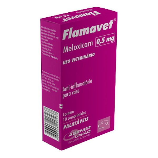 Flamavet Caes 0,5 mg Blister com 10 Comprimidos