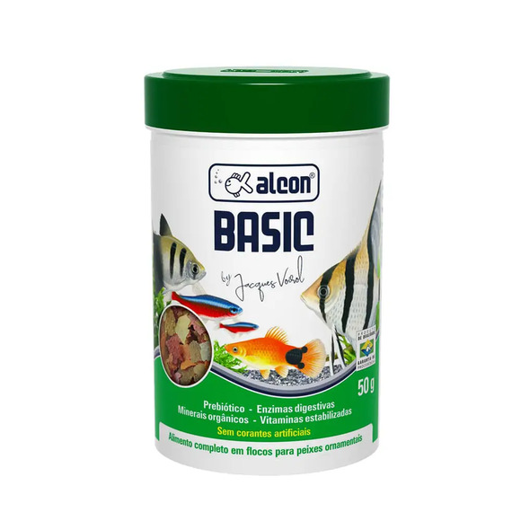 Ração Peixes Basic Alcon 50 g