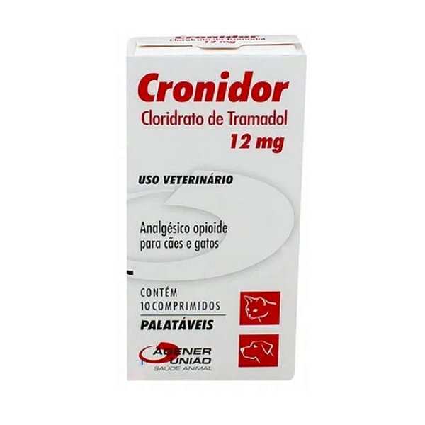 Analgésico Cronidor Cães e Gatos Agener 12 mg