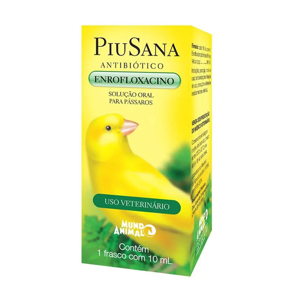 Piusana Antibiótico Enrofloxacino Mundo Animal 10 ml