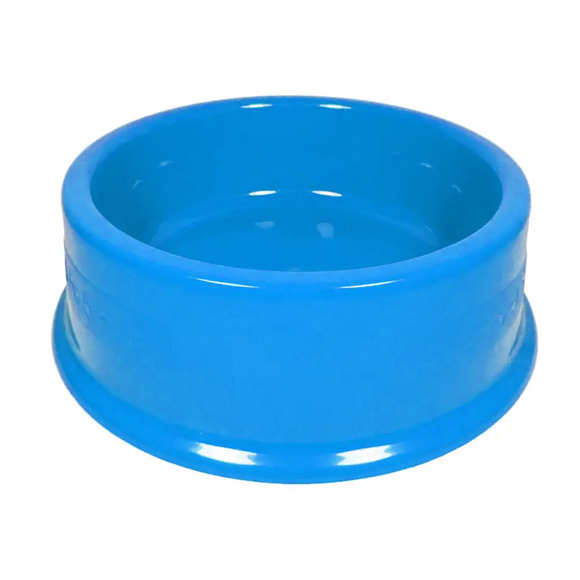 Comedouro Plástico Furacão Pet Azul 350 ml