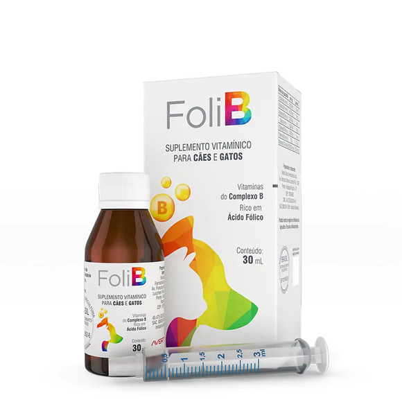 Suplemento Foli B para Cães e Gatos 30 ml