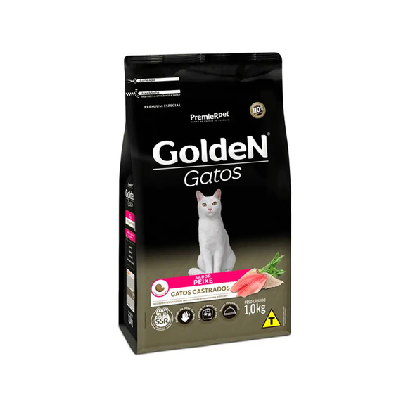 Golden Gatos Castrados Peixe 1 kg