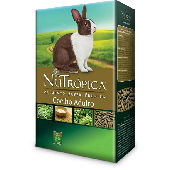 Ração Nutrópica para Coelho Adulto Super Premium 500 g