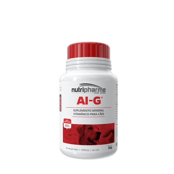 Suplemento Vitamínico para Cães AI-G Nutripharme 30 Comprimidos