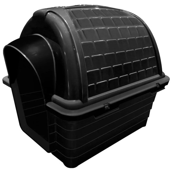 Casinha Plástica Iglu Furacão Pet Preta N° 02