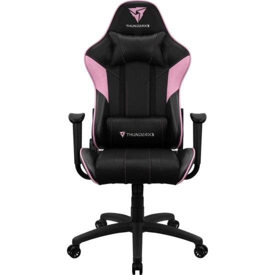 Cadeira Gamer Thunderx3 Ec3 Almofadada Couro Sintético Rosa