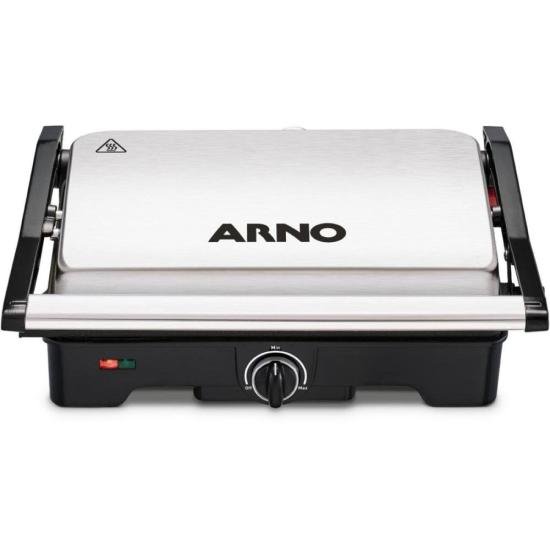 Grill Arno Dual GNOX Inox Com Abertura de 180° 127v