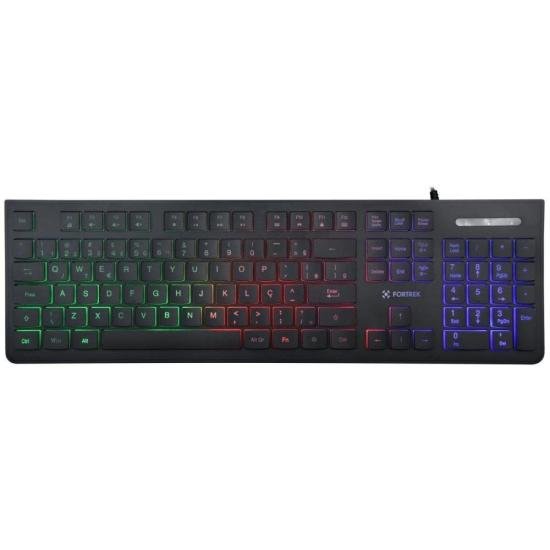 Teclado Gamer Multimídia Fortrek Black Eagle Preto