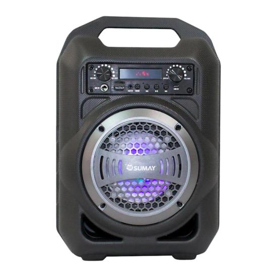 Caixa de Som Portátil Sumay Gallon Music CSP1302 30W Cinza