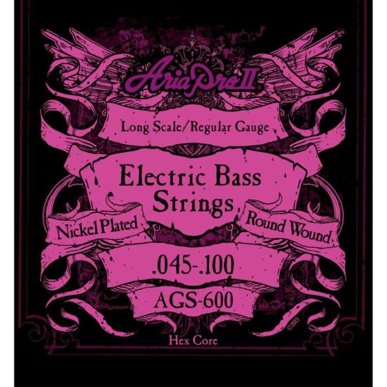 Encordoamento Para Baixo 4 Cordas .045 Aria Pro II