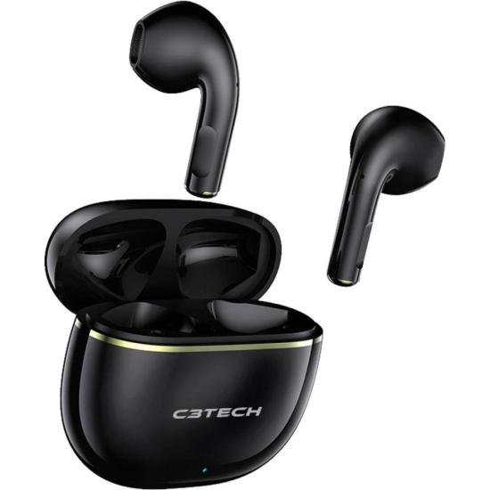Fone de Ouvido Bluetooth C3Tech EP-TWS-30 Preto