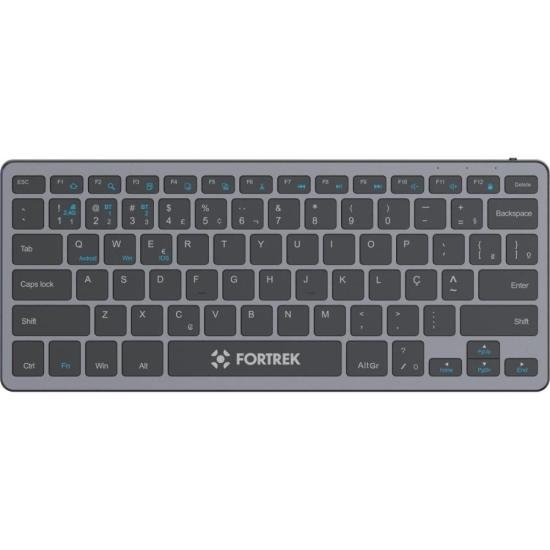 Teclado Office Fortrek KB11 Compact Bluetooth Preto