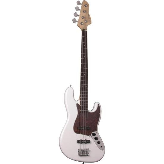 Contrabaixo Giannini GB-100 Jazz Bass Elétrico Passivo Branco/Turtle