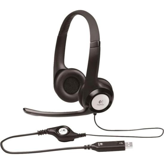Headset Logitech H390 USB Preto