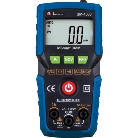 Multímetro Digital Minipa SM-1000 Azul/Preto