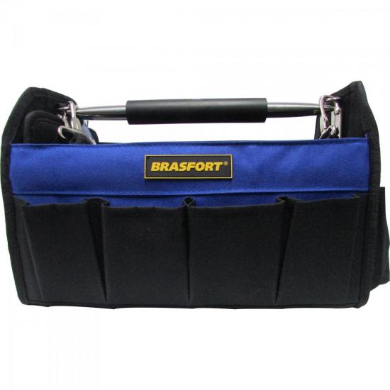 Bolsa Para Ferramentas 14 Bolsos Azul/Preto Brasfort
