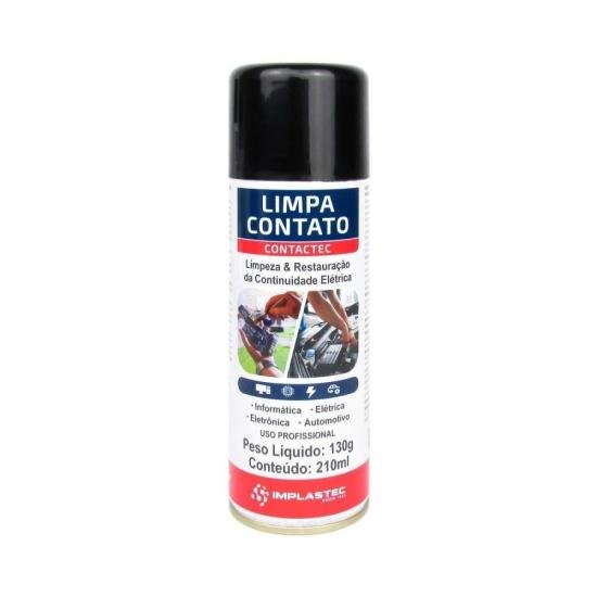 Kit 12 Spray Limpa Contato 130g Contactec Implastec Aerossol