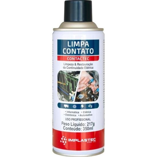 Kit 12 Limpador De Contato Contactec Spray 350Ml Implastec